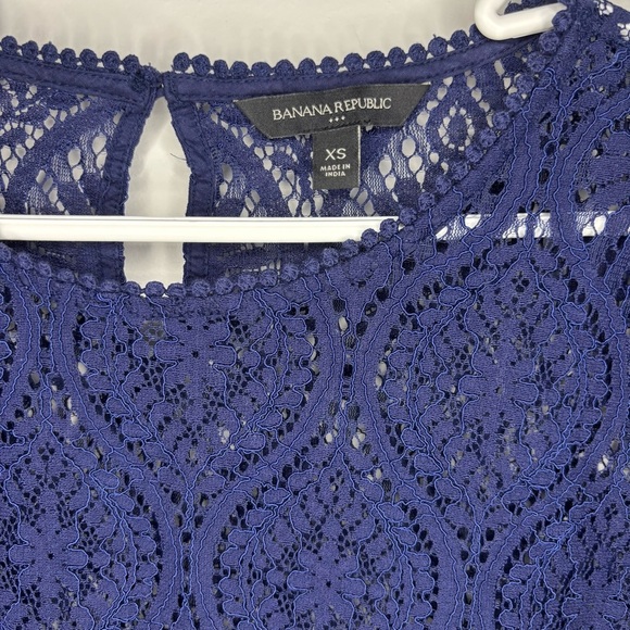 Banana Republic Blue Blouse Elegant Top - Picture 3 of 5